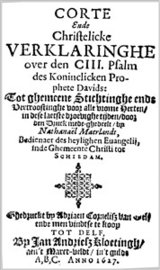 Nathanael Maerlandt | Corte en Christelicke Verklaringhe