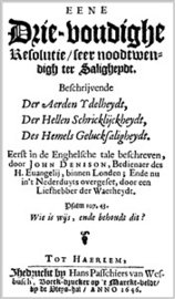 Eene Drie-voudighe resolutie