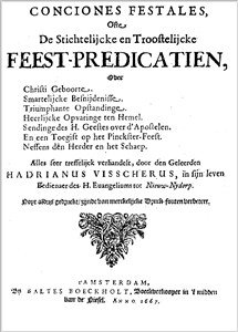Hadrianus Visscherus | Feestpredicatien