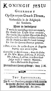 Johan Hofman | Koningh Jesus Gekroont