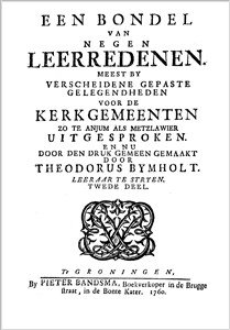 Theodorus Bymholt | Een bondel van negen Leerredenen