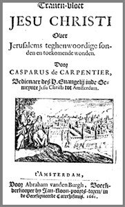Casparus Carpentier | Tranen-vloet Jesu Christi EN Den Moorman