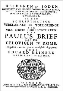 Eduard Meiners | Paulus&#039; Brief aan de Gelovigen te Rome