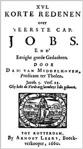 Daniel van Middelhoven | XVI Korte Redenen over &#039;t boek Job