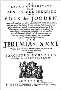 Joachim Mobachius | De langh gewenschte bekering der Jooden