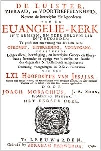 Joachim Mobachius | De Luister van de Euangelie-Kerk