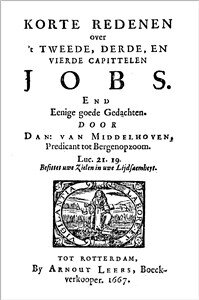 XVI Korte Redenen over &#039;t boek Job