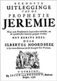 Elbertus Noordbeek | De Propheet Jeremias