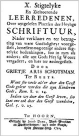 X Stigtelyke Leerredenen