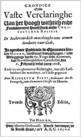 Grondige ende vaste Verclaringhe