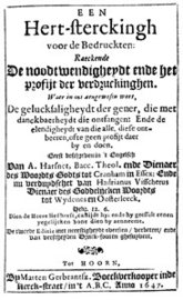 Een Hert-sterckingh voor den Bedruckten