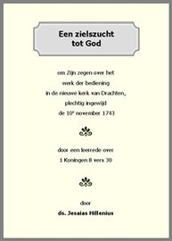 Een zielszucht tot God | Jesaias Hillenius